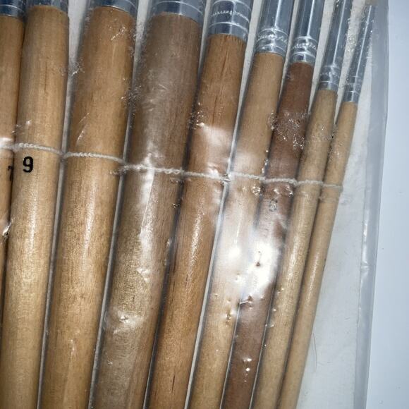 12pc Round Tip 13" Long Artist Paint Brush Set Oil/water Base PTC-582 - Picture 4 of 6